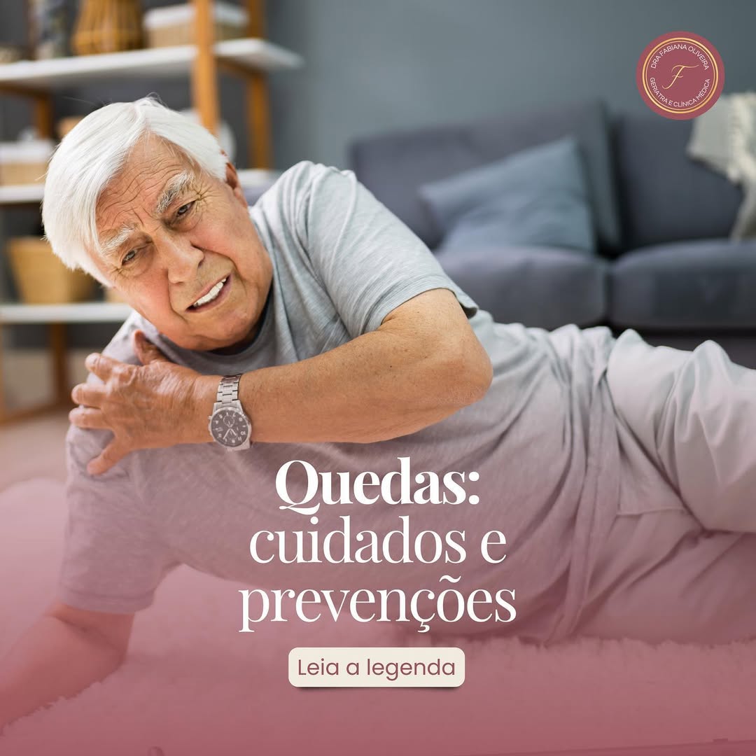As quedas em idosos podem ter consequências graves, como fraturas e perda de independência. Feli
