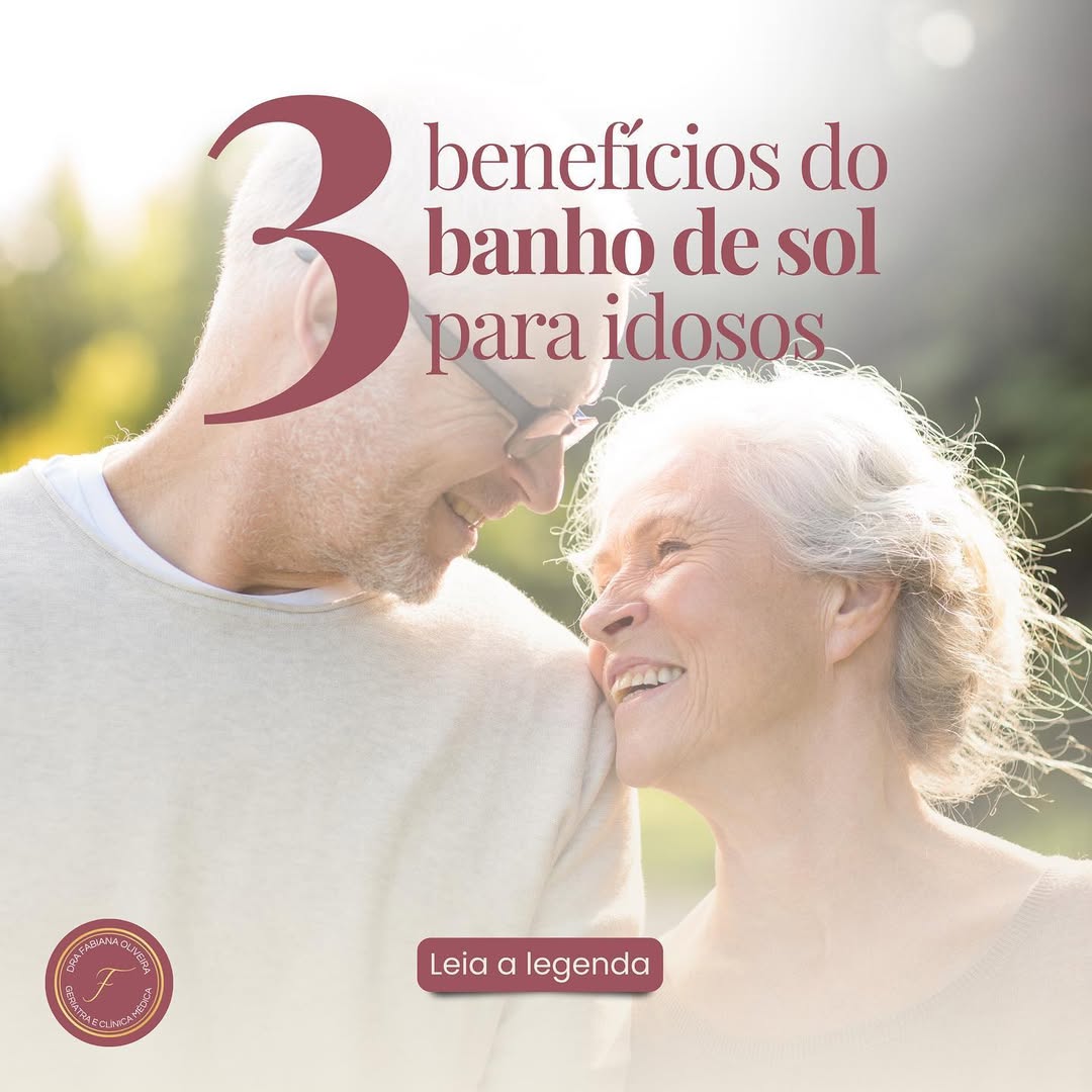 O banho de sol pode trazer diversos benefícios para os idosos, desde que tomado com os devidos c